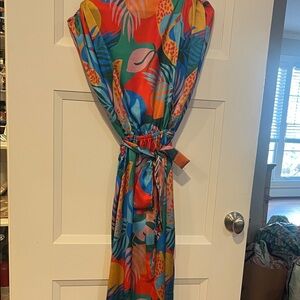 Karlie Vibrant Multicolor Maxi Dress